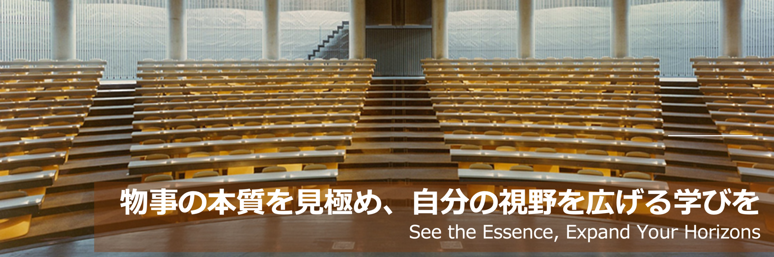 物事の本質を見極め、自分の視野を広げる学びを